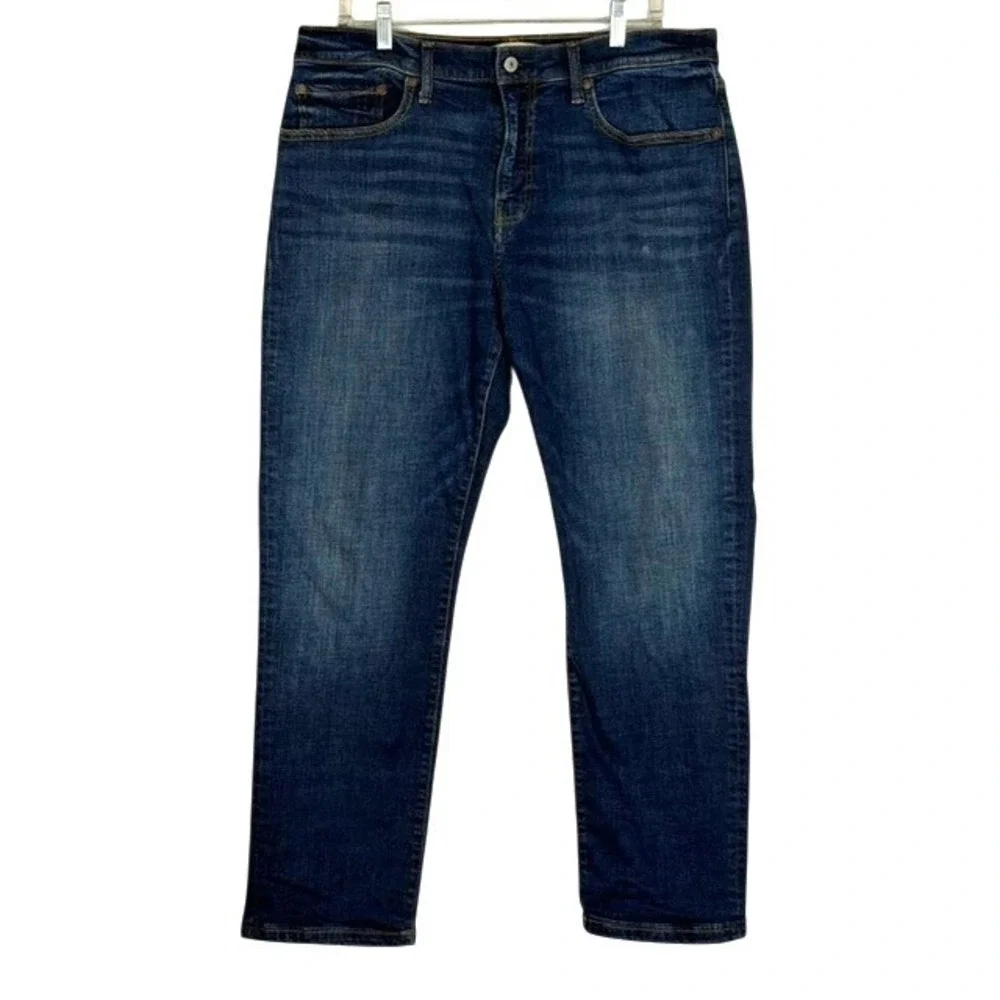 Lucky Brand 223 Straight Leg Dark Wash Blue Denim Jeans‎ Mens 34x28 Actual